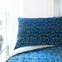 Fabric cushions - Art Deco Pillow Case 50X75 Cm  Indigo - EN FIL D'INDIENNE...