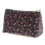 Linge de lit - ART DECO Trousse de toilette XL 34X22X15 cm BORDEAUX - EN FIL D'INDIENNE...