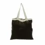 Sacs et cabas - BADALPUR Tote bag en lin imprimé monochrome gris Ananbo 38x40 cm Olive noire - EN FIL D'INDIENNE...