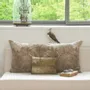 Rideaux et voilages - CAMPAGNE Housse de coussin imprimé Ananbô 25x35 cm OLIVE - EN FIL D'INDIENNE...
