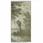 Curtains and window coverings - Campagne Linen Voil N 1 Printed Ananbo 140X280 Cm - Right Curtain Campagne Olive - EN FIL D'INDIENNE...