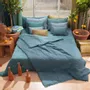 Plaids - ETAMINE Edredon 140X240 cm ETAMINE 2 INDIGO - EN FIL D'INDIENNE...