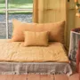 Fabric cushions - Etamine Cushion 30X45 Cm Etamine 2 Ocre - EN FIL D'INDIENNE...