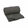 Throw blankets - Etamine Sofa Cover 90X200 Cm Etamine 2 Anthracite - EN FIL D'INDIENNE...
