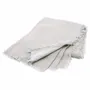 Plaids - Jetée de lit ETAMINE en lin 220x240 cm ETAMINE 2 BLANC - EN FIL D'INDIENNE...