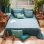 Linge de lit - ETAMINE Bout de lit 90x200 cm ETAMINE 2 INDIGO - EN FIL D'INDIENNE...