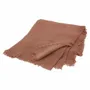 Plaids - Jetée de lit ETAMINE en lin 220x240 cm ETAMINE 2 TERRACOTA - EN FIL D'INDIENNE...