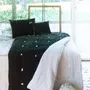 Linge de lit - FORTUNA Bout de lit 90x200 cm OLIVE NOIRE - EN FIL D'INDIENNE...