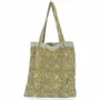 Rideaux et voilages - INDIENNE Tote Bag 38x40 cm INDIENNE TABAC FEUILLE - EN FIL D'INDIENNE...