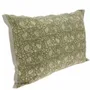 Linge de lit - INDIENNE Grande Housse de Coussin 50x75 cm INDIENNE KAKI - EN FIL D'INDIENNE...