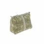 Fabric cushions - Indienne Vanity Clutch Xl 34X22X15 Cm Indienne Kaki Feuille - EN FIL D'INDIENNE...