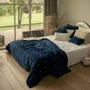 Linge de lit - LYRIC Courtepointe 140x240 cm LYRIC MARINE - EN FIL D'INDIENNE...