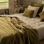 Linge de lit - LYRIC Dessus de lit 230x250 cm LYRIC OLIVE - EN FIL D'INDIENNE...