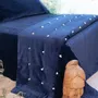 Linge de lit - LYRIC Bout de lit 90x200 cm LYRIC MARINE - EN FIL D'INDIENNE...