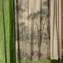 Curtains and window coverings - Manosque Duo Curtain In Printed Linen Monochrome  And Ananbo Velvet 140X280 Cm M - EN FIL D'INDIENNE...
