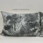 Coussins textile - MANOSQUE coussin 50x75cm housse velours imprimé monochrome Ananbô N°1 MANOSQUE E - EN FIL D'INDIENNE...