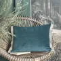 Fabric cushions - Medicis Cushion Cover 35X50 Cm Medicis Bleu Orage - EN FIL D'INDIENNE...