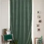 Curtains and window coverings - MEDICIS CELADON cotton velvet blackout curtain 130x280cm - EN FIL D'INDIENNE...