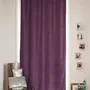 Curtains and window coverings - MEDICIS cotton velvet blackout curtain 130x280cm VIOLET - EN FIL D'INDIENNE...