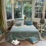 Linge de lit - BOHO Dessus de lit 240x250cm BOHO CELADON - EN FIL D'INDIENNE...