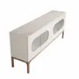 Sideboards - Gray and walnut wood sideboard with interior lighting - ANGEL CERDÁ