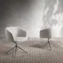 Chairs - Swivel chair light grey fabric - ANGEL CERDÁ