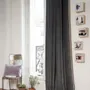 Rideaux et voilages - MEDICIS rideau 130x280cm MEDICIS ANTHRACITE - EN FIL D'INDIENNE...