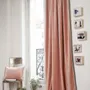 Curtains and window coverings - MEDICIS cotton velvet blackout curtain 130x280cm POWDER PINK - EN FIL D'INDIENNE...