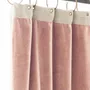 Curtains and window coverings - MEDICIS cotton velvet blackout curtain 130x280cm POWDER PINK - EN FIL D'INDIENNE...