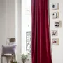 Rideaux et voilages - MEDICIS rideau occultant en velours de coton 130x280cm TERRE ROUGE - EN FIL D'INDIENNE...