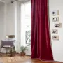 Rideaux et voilages - MEDICIS rideau occultant en velours de coton 130x280cm TERRE ROUGE - EN FIL D'INDIENNE...