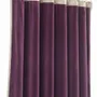Curtains and window coverings - MEDICIS cotton velvet blackout curtain 130x280cm VIOLET - EN FIL D'INDIENNE...