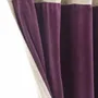 Curtains and window coverings - MEDICIS cotton velvet blackout curtain 130x280cm VIOLET - EN FIL D'INDIENNE...