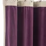 Curtains and window coverings - MEDICIS cotton velvet blackout curtain 130x280cm VIOLET - EN FIL D'INDIENNE...
