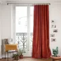 Curtains and window coverings - MEDICIS TERRACOTTA cotton velvet blackout curtain 130x280cm - EN FIL D'INDIENNE...