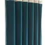 Rideaux et voilages - MEDICIS Rideau occultant  en velours de coton 130x280 cm BLEU ORAGE - EN FIL D'INDIENNE...