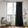 Rideaux et voilages - MEDICIS rideau occultant en velours de coton130x280cm BELUGA - EN FIL D'INDIENNE...