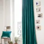 Curtains and window coverings - MEDICIS CANARD cotton velvet blackout curtain 130x280cm - EN FIL D'INDIENNE...