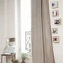 Rideaux et voilages - MEDICIS rideau occultant en velours de coton130x280cm BEIGE - EN FIL D'INDIENNE...