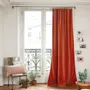 Rideaux et voilages - MEDICIS rideau occultant en velours de coton 130x280cm  AMBRE - EN FIL D'INDIENNE...