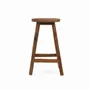 Tabourets - Le Tabouret de bar Shibori - Naturel - BAZAR BIZAR LIVING