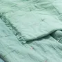 Throw blankets - Etamine Quilt 140X240 Cm Etamine 2 Celadon - EN FIL D'INDIENNE...