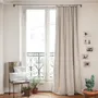 Rideaux et voilages - MEDICIS rideau occultant en velours de coton 130x280cm ECRU - EN FIL D'INDIENNE...