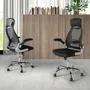 Chairs - Black fabric swivel office chair - ANGEL CERDÁ