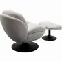 Armchairs - Swivel Armchair + Stool Standford - KARE DESIGN