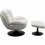 Armchairs - Swivel Armchair + Stool Standford - KARE DESIGN