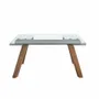 Dining Tables - Rectangular tempered glass extending dining table - ANGEL CERDÁ