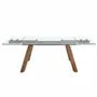 Dining Tables - Rectangular tempered glass extending dining table - ANGEL CERDÁ