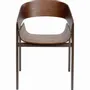 Chairs - Chair with Armrest Biarritz Brown - KARE DESIGN
