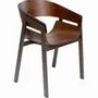 Chairs - Chair with Armrest Biarritz Brown - KARE DESIGN